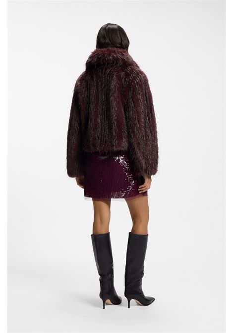 BOSS Women's C_CEFURA1 Two-Tone Faux Fur Short Coat BOSS |  | 5056849961400614