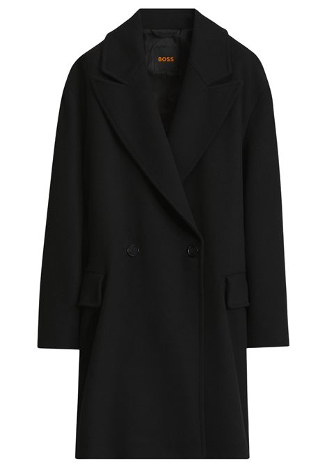 BOSS Cappotto Doppiopetto in Twill di Misto Lana Donna C_CALESARINA BOSS | CAPPOTTI | 5056850600100001