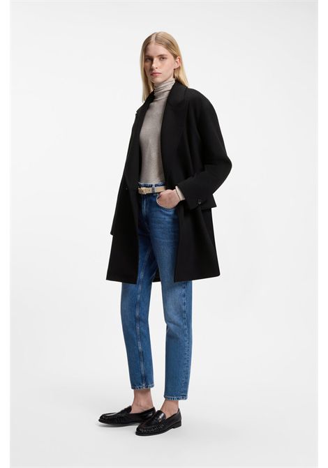 BOSS Cappotto Doppiopetto in Twill di Misto Lana Donna C_CALESARINA BOSS | CAPPOTTI | 5056850600100001