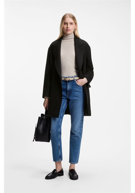 BOSS Cappotto Doppiopetto in Twill di Misto Lana Donna C_CALESARINA BOSS | CAPPOTTI | 5056850600100001