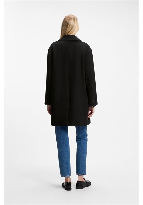 BOSS Cappotto Doppiopetto in Twill di Misto Lana Donna C_CALESARINA BOSS | CAPPOTTI | 5056850600100001