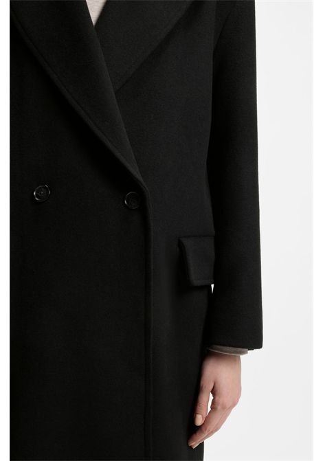 BOSS Cappotto Doppiopetto in Twill di Misto Lana Donna C_CALESARINA BOSS | CAPPOTTI | 5056850600100001