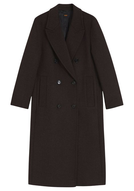 BOSS Cappotto Lungo Doppiopetto Bicolore in Misto Lana Donna C_COVALLI1 BOSS | CAPPOTTI | 5056851296000960