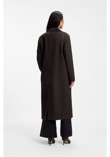 BOSS Cappotto Lungo Doppiopetto Bicolore in Misto Lana Donna C_COVALLI1 BOSS | CAPPOTTI | 5056851296000960