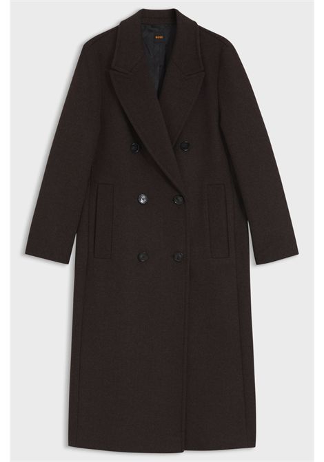 BOSS Cappotto Lungo Doppiopetto Bicolore in Misto Lana Donna C_COVALLI1 BOSS | CAPPOTTI | 5056851296000960