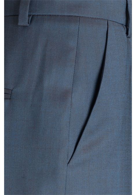 BOSS Telasa Relaxed-Fit Trousers in Two-Tone Virgin Wool in Multicolour Women's BOSS |  | 5056879097500975