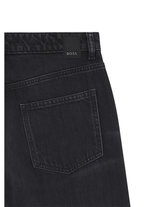 BOSS CROSSROAD 1.0 Wide-Leg Jeans in Black Denim Women's BOSS |  | 5056964300900009