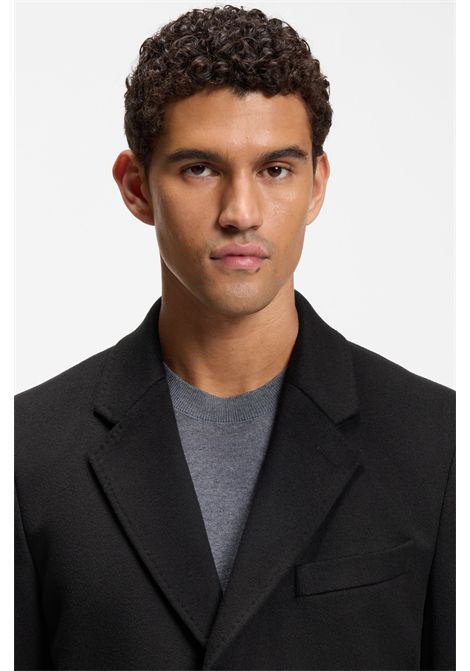 BOSS Men's H-HYDE-264 Slim-Fit Recycled Wool & Cashmere Formal Coat BOSS |  | 5057155700100001