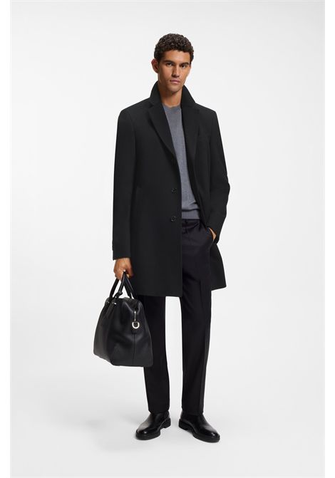 BOSS Men's H-HYDE-264 Slim-Fit Recycled Wool & Cashmere Formal Coat BOSS |  | 5057155700100001