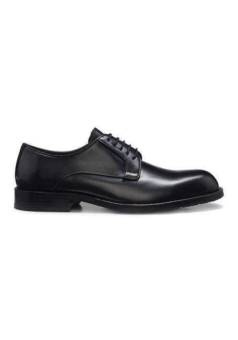 BOSS Scarpe Derby Tayil-L_Derb_bolt in Pelle Spazzolata Nero Uomo BOSS | SCARPE FORMALI | 5057320700100001