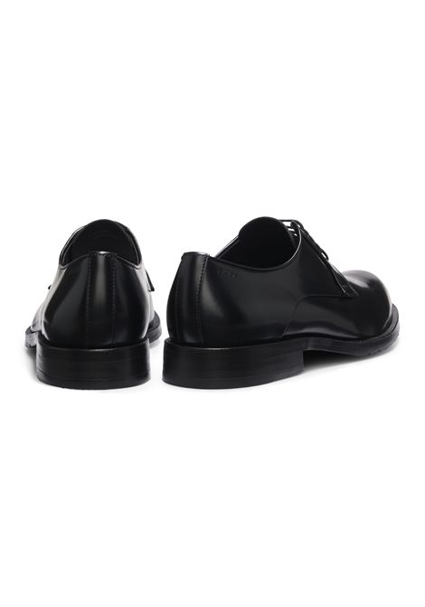 BOSS Scarpe Derby Tayil-L_Derb_bolt in Pelle Spazzolata Nero Uomo BOSS | SCARPE FORMALI | 5057320700100001
