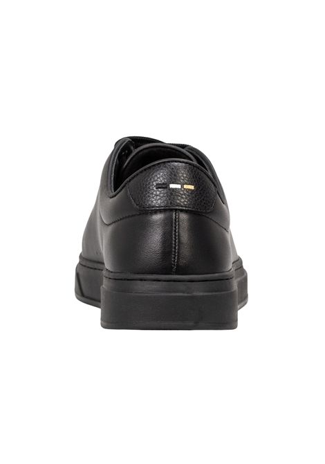 BOSS Sneaker Kieran_Tenn_butb in Pelle Liscia con Logo Effetto Oro Nero Uomo BOSS | SNEAKER | 5057354900500005