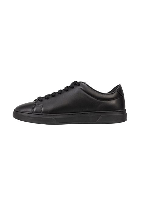 BOSS Sneaker Kieran_Tenn_butb in Pelle Liscia con Logo Effetto Oro Nero Uomo BOSS | SNEAKER | 5057354900500005