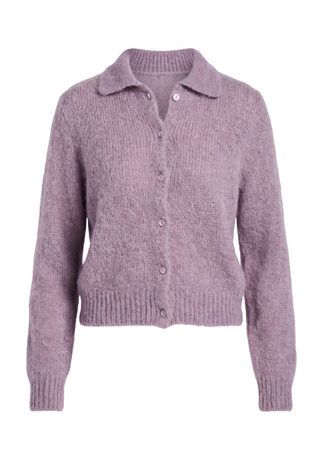 Des Petits Hauts Women's Chloe Chardon Pastel Purple Kid Mohair Cardigan Des Petits Hauts |  | 1H26002603270