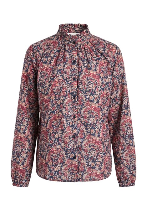 Des Petits Hauts Blusa Rainbow Taya in Cotone Liberty Stampa Floreale Donna Des Petits Hauts | Bluse | 1H260442IM331