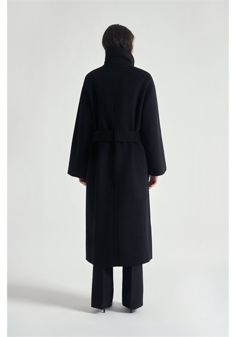 Grifoni Cappotto Coralia in Misto Lana Nero Donna GRIFONI | CAPPOTTI | G1AC000699