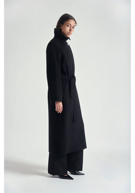 Grifoni Cappotto Coralia in Misto Lana Nero Donna GRIFONI | CAPPOTTI | G1AC000699