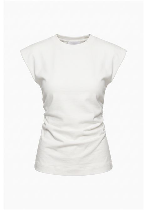 Grifoni Top Tamaya con Arriccio Off White Donna GRIFONI | Top & T-shirt | G1AC008201G