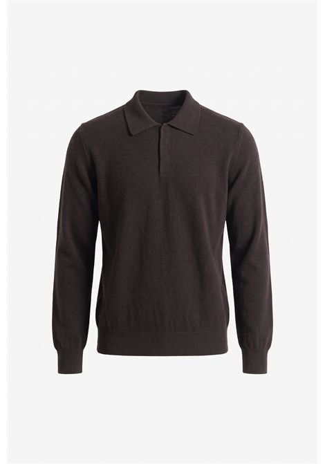 Grifoni Polo Ming in Lana Moro Uomo GRIFONI | MAGLIERIA | G9AC000869G