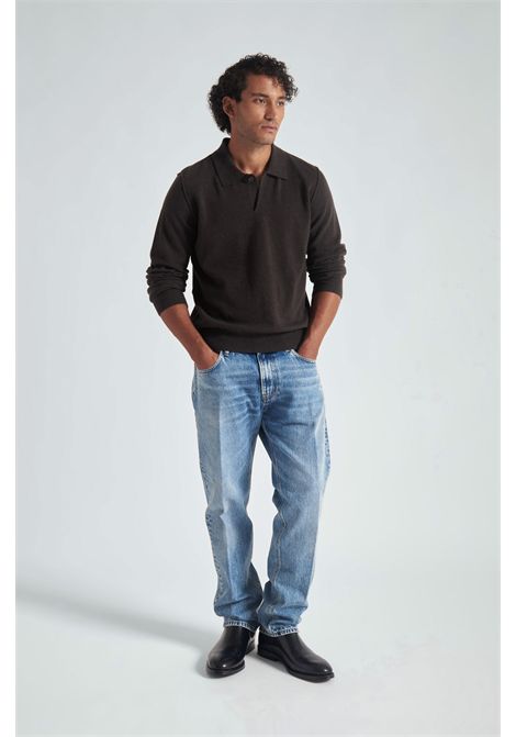 Grifoni Polo Ming in Lana Moro Uomo GRIFONI | MAGLIERIA | G9AC000889G