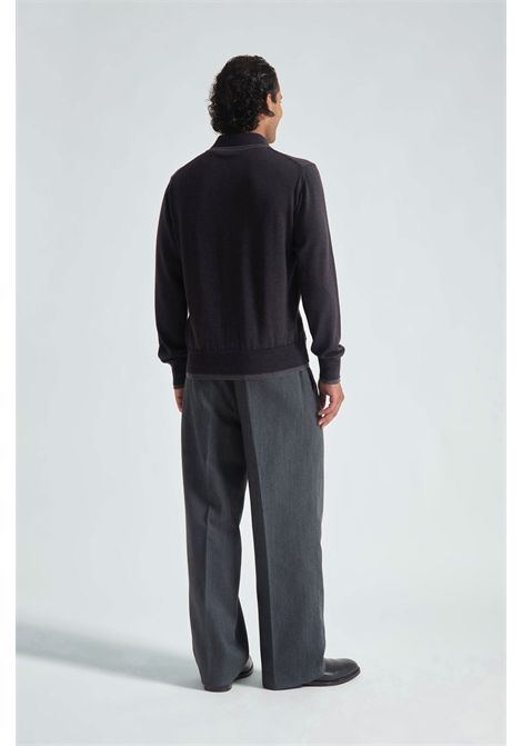 Grifoni Polo Mee in Lana Antracite Uomo GRIFONI | MAGLIERIA | G9AC0023427