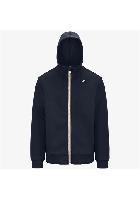 K-Way Felpa con Cappuccio Rainer Spacer Uomo Blu Scuro K-WAY | Giubbini | K2141DWK89