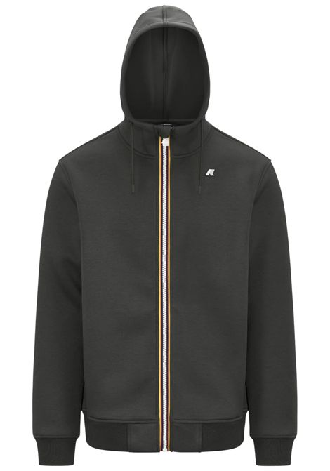 K-Way Felpa con Cappuccio Rainer Spacer Uomo Green Blackish K-WAY | Giubbini | K2141DWWMR