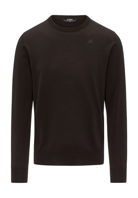 K-Way Men's Sebastien Merino Crewneck Sweater Black Coffee K-WAY |  | K2142EW260