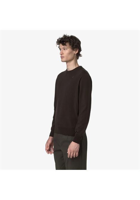 K-Way Men's Sebastien Merino Crewneck Sweater Black Coffee K-WAY |  | K2142EW260