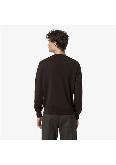 K-Way Men's Sebastien Merino Crewneck Sweater Black Coffee K-WAY |  | K2142EW260
