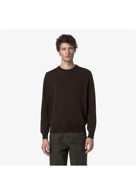 K-Way Men's Sebastien Merino Crewneck Sweater Black Coffee K-WAY |  | K2142EW260