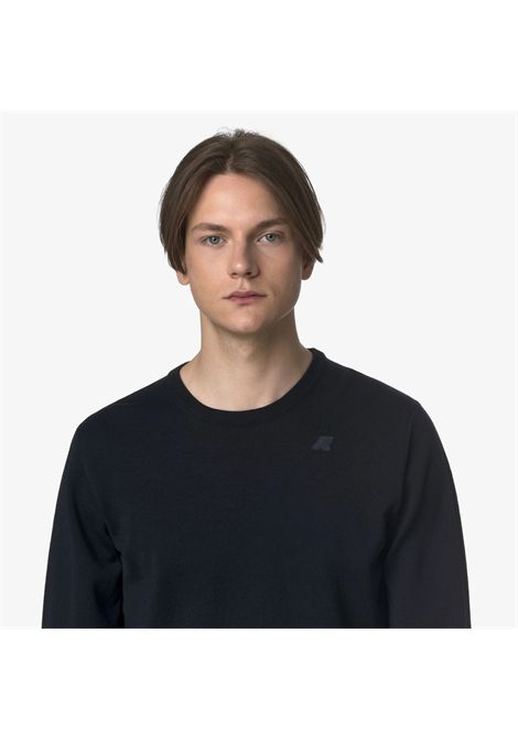 K-Way Men's Sebastien Merino Crewneck Sweater Blue Depth K-WAY |  | K2142EWK89