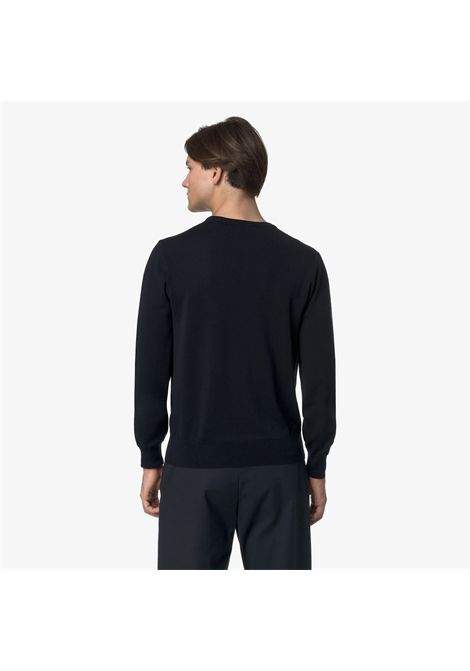 K-Way Men's Sebastien Merino Crewneck Sweater Blue Depth K-WAY |  | K2142EWK89