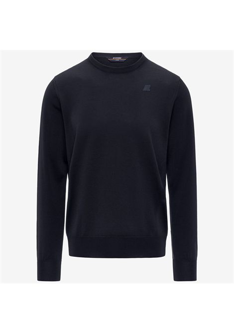 K-Way Men's Sebastien Merino Crewneck Sweater Blue Depth K-WAY |  | K2142EWK89