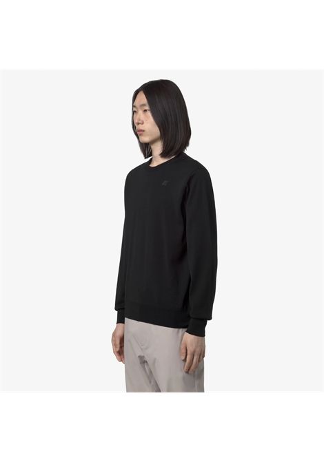 K-Way Men's Sebastien Merino Crewneck Sweater Black Pure K-WAY |  | K2142EWUSY