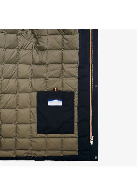 K-Way Men's Jarno St Thermo 3/4 Jacket Blue Depth Green Army K-WAY |  | K4131KWD0C