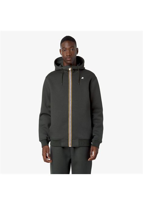 K-Way Giacca Reversibile Jack Stretch Warm Double Uomo Green Blackish Green Oak K-WAY | Giubbini | K6128VWDD5