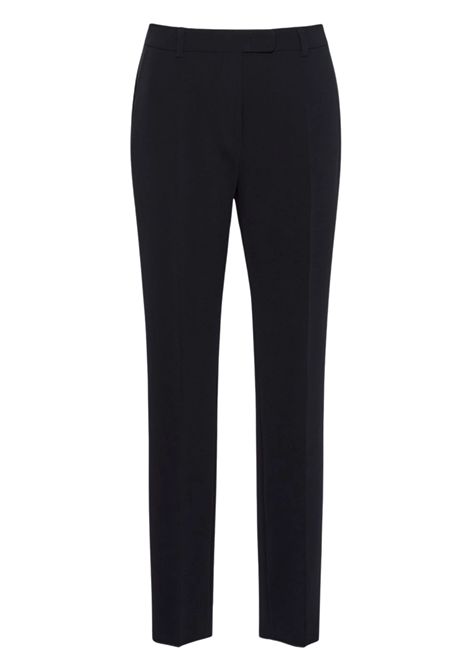 Max Mara Studio Pantalone Dritto Jerta in Cady Blu Donna Max Mara Studio | Pantaloni | 2626136035600005