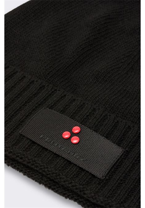 Peuterey Kit Sciarpa e Berretto in Misto Cachemire Nero Uomo PEUTEREY | Gift set | KPE0019NER