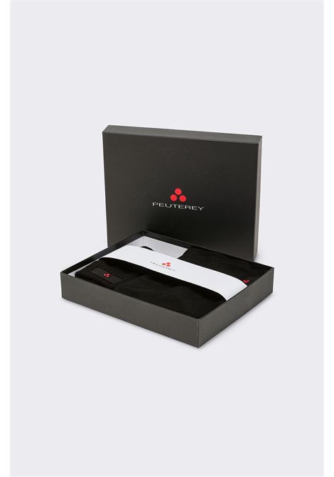 Peuterey Kit Sciarpa e Berretto in Misto Cachemire Nero Uomo PEUTEREY | Gift set | KPE0019NER
