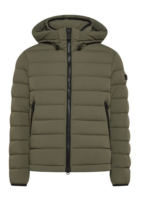 Peuterey Piumino Corto Boggs NS 04 Verde Edera in Tela Stretch Uomo PEUTEREY | Giubbini | PEU5582689
