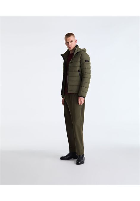 Peuterey Piumino Corto Boggs NS 04 Verde Edera in Tela Stretch Uomo PEUTEREY | Giubbini | PEU5582689