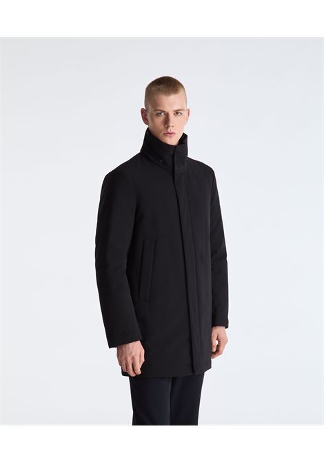Peuterey Cappotto Tecnico Kruger TJ GRS 02 Nero in Poliestere Riciclato Uomo PEUTEREY | Parka | PEU5998NER
