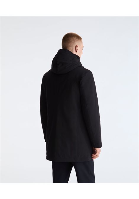 Peuterey Cappotto Tecnico Kruger TJ GRS 02 Nero in Poliestere Riciclato Uomo PEUTEREY | Parka | PEU5998NER