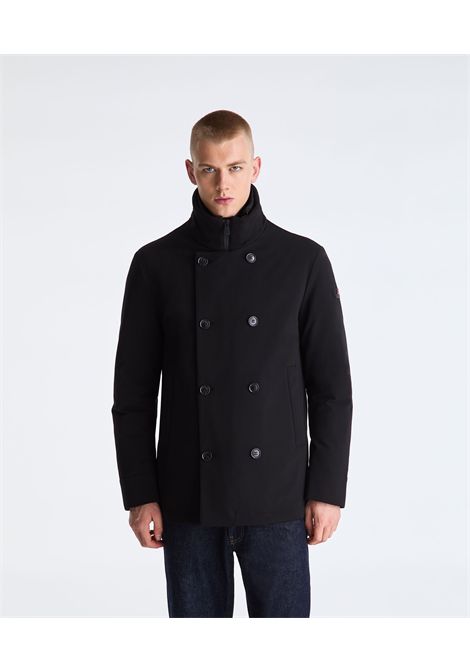Peuterey Giacca Doppiopetto Militao TJ GRS 02 Nero in Poliestere Riciclato Uomo PEUTEREY | Giubbini | PEU5999NER
