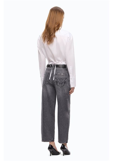 Pinko Jeans Estelle Egg Balloon in Denim Grigio Donna PINKO | Jeans | 103857-A2RYPJ9