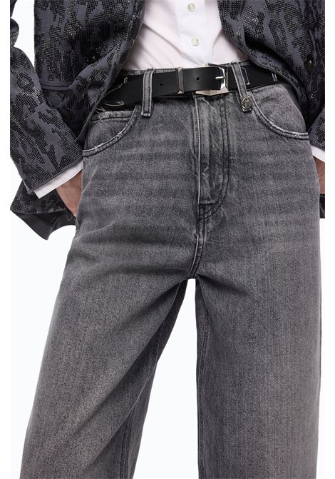 Pinko Jeans Estelle Egg Balloon in Denim Grigio Donna PINKO | Jeans | 103857-A2RYPJ9