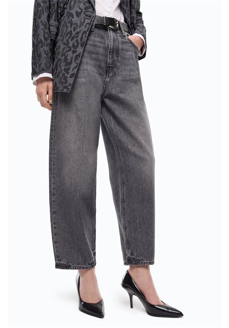 Pinko Jeans Estelle Egg Balloon in Denim Grigio Donna PINKO | Jeans | 103857-A2RYPJ9
