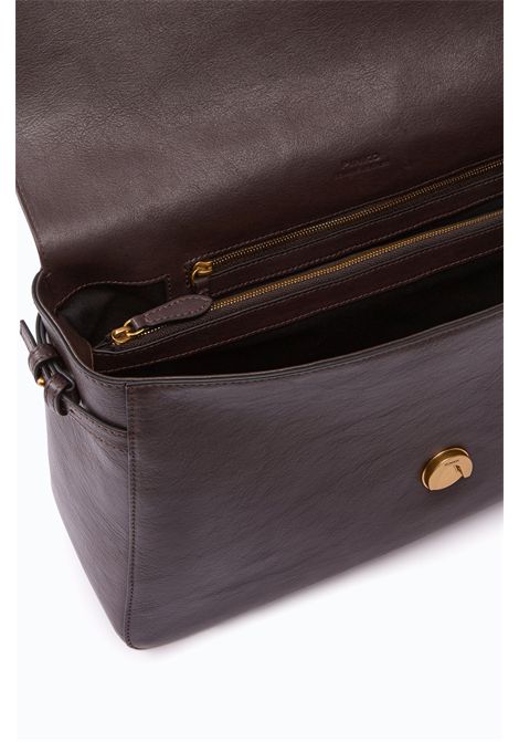 Pinko Love One Extra Slouchy Large Shoulder Bag in Brown New Biker Leather Women's PINKO |  | 105067-A2JGM12Q