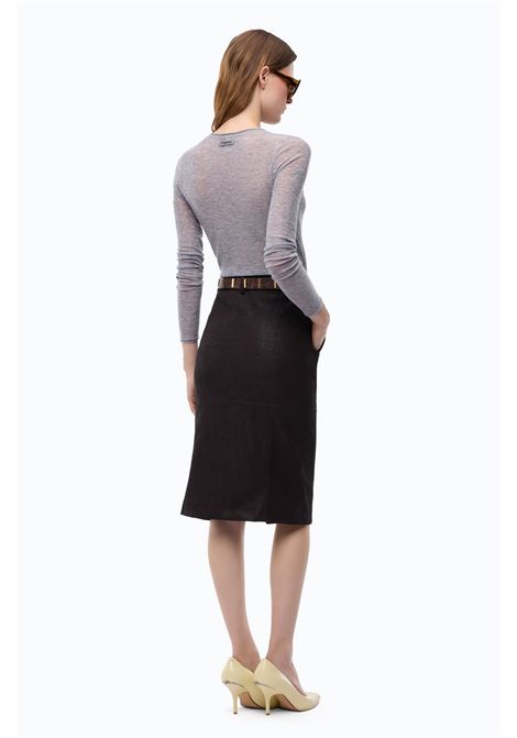 Pinko Pico Crew-Neck Jumper with Sequins in Grey Wool Blend Women's PINKO |  | 105398-A2PMI42